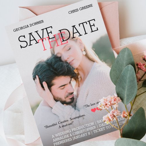 Personalized Movie Poster Save the Date