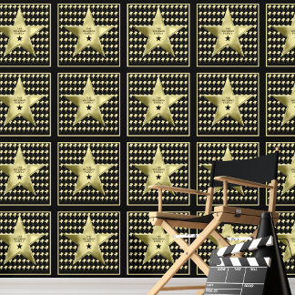 Personalized Movie Star Custom Name Home Theater Wallpaper