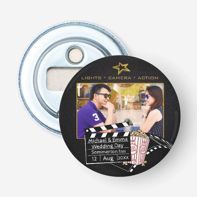 Personalized Movie Star Frame Bottle Opener (Front)