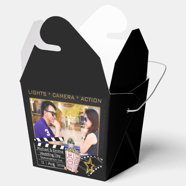 Personalized Movie Star Frame Favor Boxes (Opened)