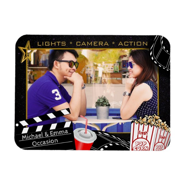 Personalized Movie Star Frame Magnet (Horizontal)