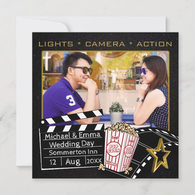 Personalized Movie Star Invitation (Front)