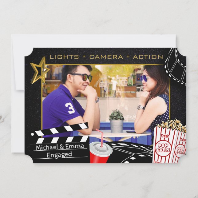Personalized Movie Star Invitation (Front)