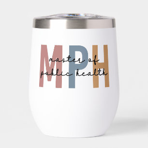 Personalized MPH Master of Public Health Graduate Thermal Wine Tumbler