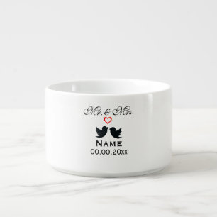Personalized Mr. and Mrs. Chili Bowl