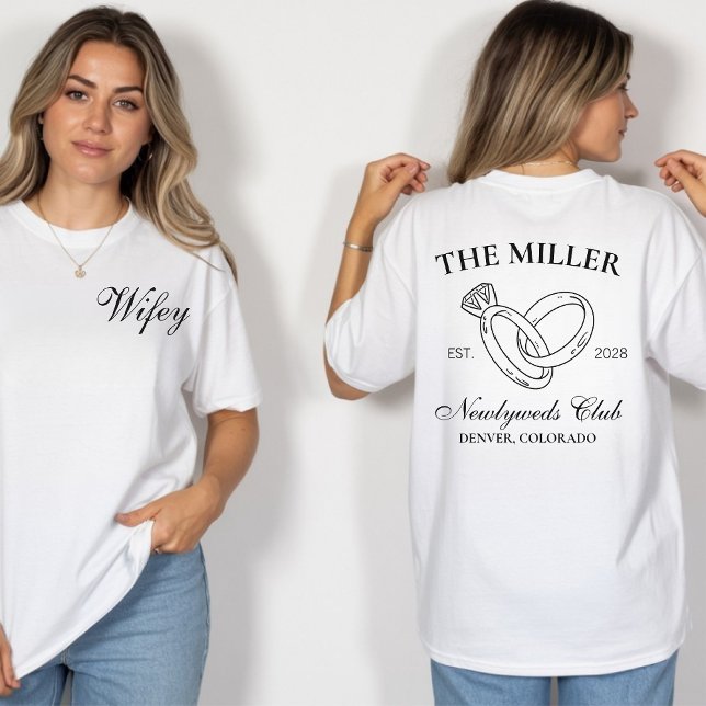 Personalized Mr. and Mrs. Honeymoon T-Shirts (newlyweds shirts, mr and mrs shirts, honeymoon shirts, wedding gift shirts, couple matching shirts,)