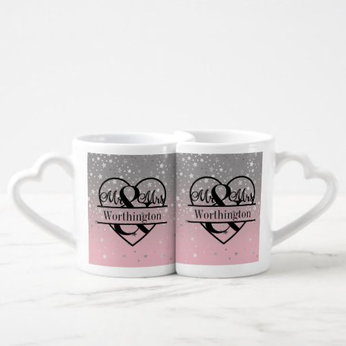 Personalized Mr and Mrs Wedding Newly Married  Cof Coffee Mug Set