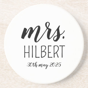 Personalized Mr and Mrs weeding party– Custom Wedd Coaster