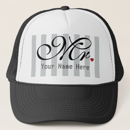 Personalized Mr Husband Click to Customize Color Trucker Hat