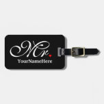 Personalized Mr. Husband Groom His Hers Newly Weds Luggage Tag at Zazzle
