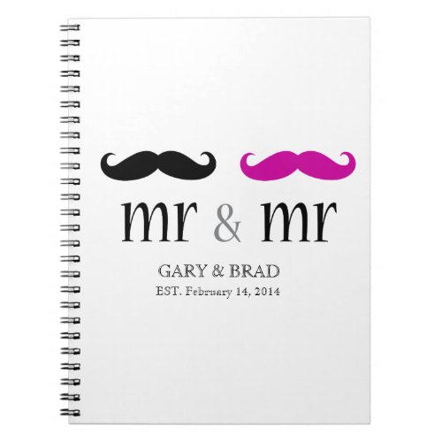 Personalized Mr  Mr Mustache Journal