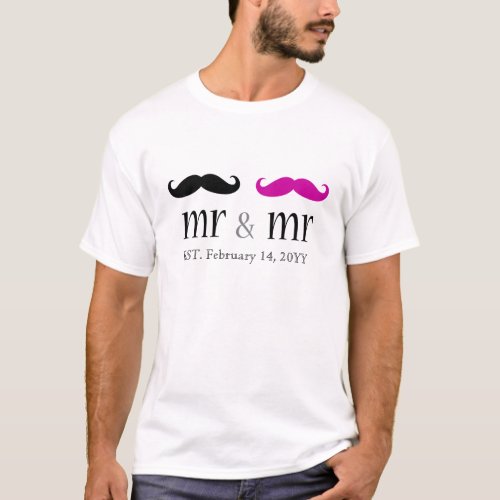 Personalized Mr  Mr Mustache T_Shirt