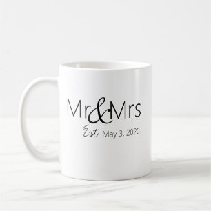 Personalized "Mr & Mrs" coffee mug