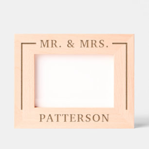 Personalized Mr & Mrs Engraved Frames