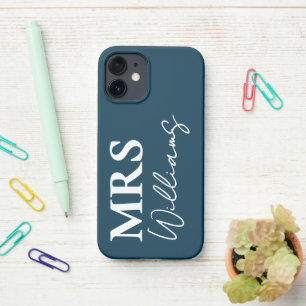Personalized Mr. & Mrs. Gift for Newlyweds, Wife iPhone 12 Mini Case