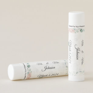 Personalized Mr. & Mrs.  Lip Balm