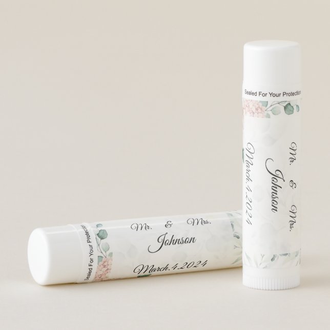 Personalized Mr. & Mrs.  Lip Balm (Front)