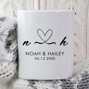 Personalized Mr Mrs New Bride Groom Husband Wife Coffee Mug