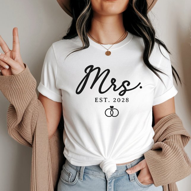 Personalized Mr. & Mrs. Shirts | Wedding Gift (custom Mr and Mrs shirts, bride and groom shirts, husband and wife gift, personalized wedding shirts)