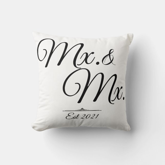 Personalized Mr/Ms/Mrs/Mx/Dr Pillow (Front)