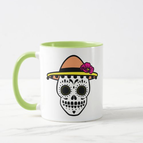 Personalized Mr mug with Mexican Catrina
