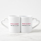 Personalized Mr.Right & Mrs.Always Right Coffee Mug Set (Back Nesting)