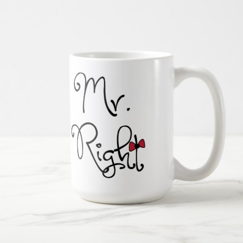 Personalized Mr Right Mug