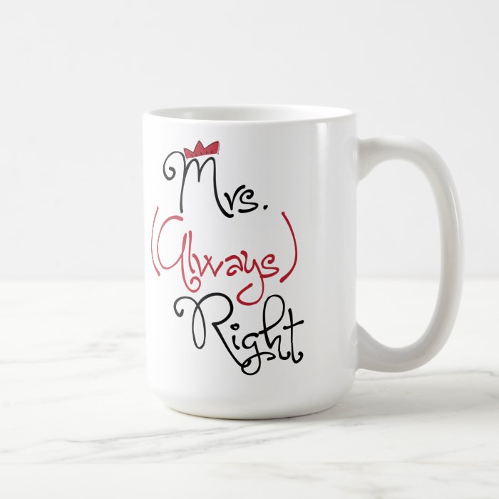 Personalized Mrs. Always Right Mug