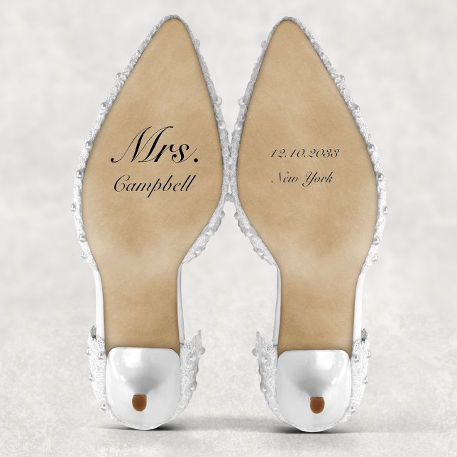 Personalized Mrs Bride Wedding Shoes Decal (Personalized Mrs Bride Wedding Shoes Decal
)