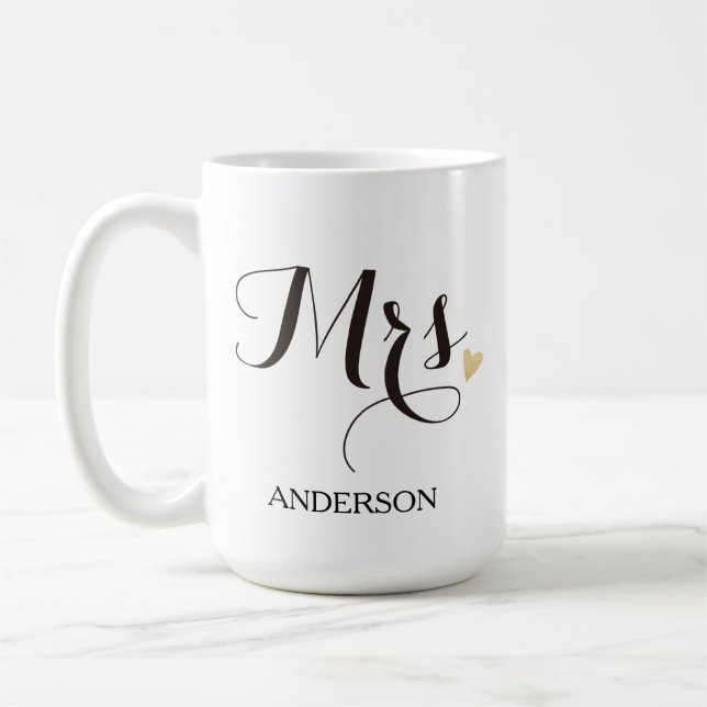 Personalized Mrs. Future Mrs. Coffee Mug (Left)