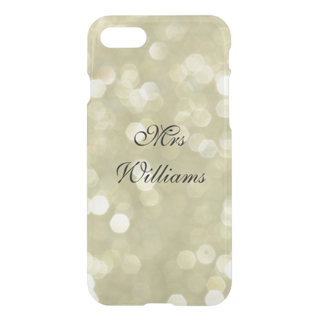 Personalized Mrs Gold iPhone 7 Case (Back)