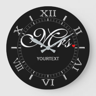 Personalized Mrs. on a Large Clock