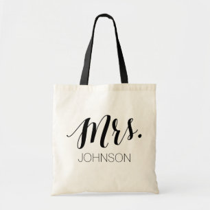 Personalized Mrs Tote Bag
