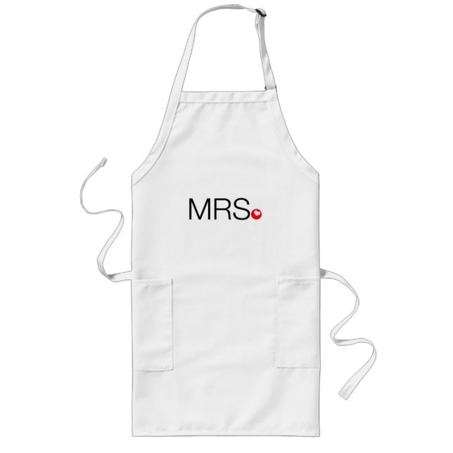 Personalized Mrs Wedding Apron (Front)