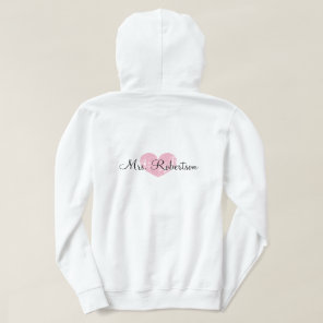 Personalized Mrs. wedding zip up jacket for bride Hoodie