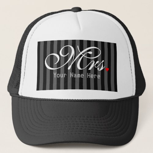 Personalized Mrs Wife Bride His Hers Newly Weds Trucker Hat