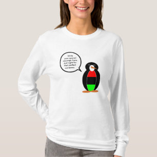 Personalized Ms Penguin African Diaspora Talking T-Shirt