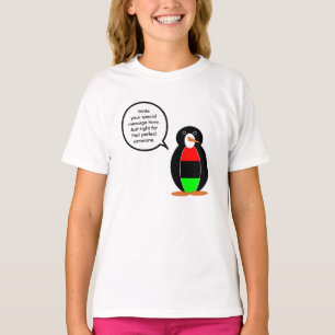 Personalized Ms Penguin African Diaspora Talking T-Shirt