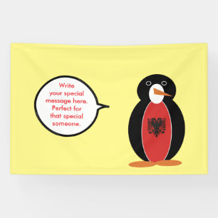 Personalized Ms. Penguin Albania Banner