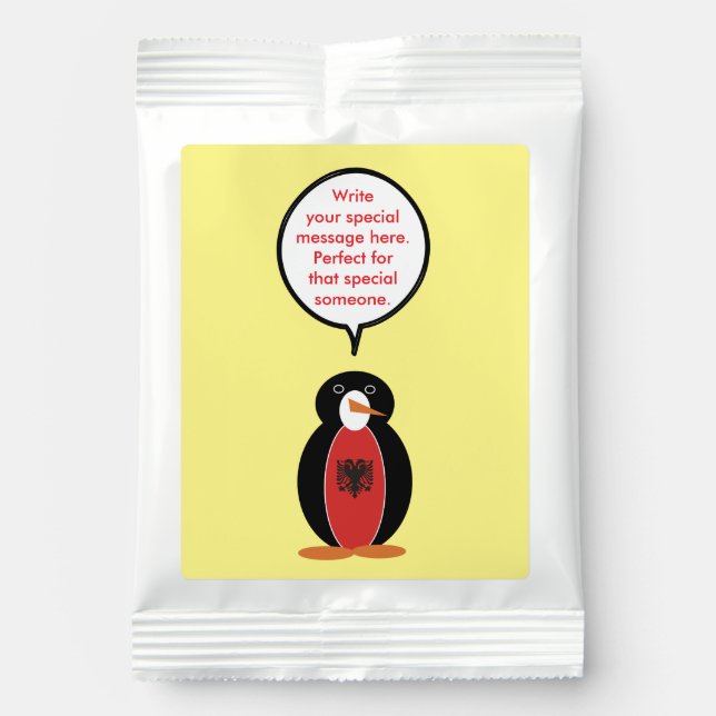 Personalized Ms. Penguin Albania  Lemonade Drink Mix (Front)