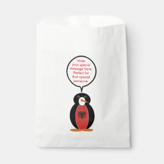 Personalized Ms. Penguin Albania Paper Favor Bag