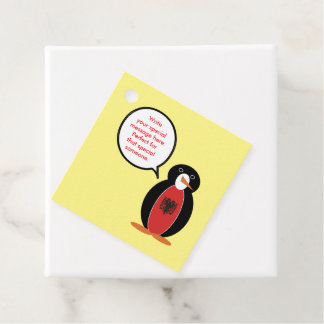 Personalized Ms. Penguin Armenia Favor Tags