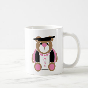 Personalized MSc Master of science cute teddy bear Coffee Mug