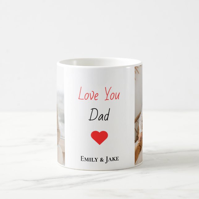 Personalized Mug Father’s Day Gift with Kids Names (Center)