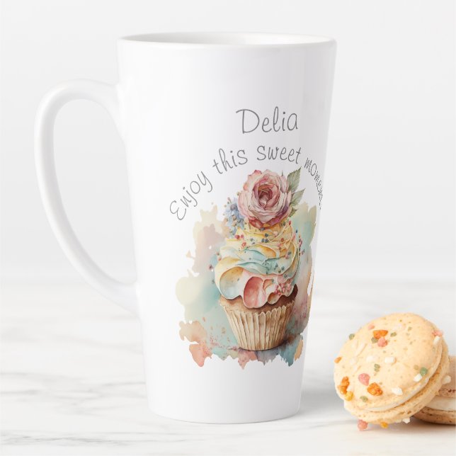 Personalized mug. Gift for her. Cupcake mug (In Situ)
