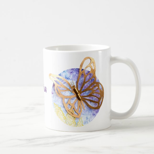 Personalized Mug with Butterflies (Right)