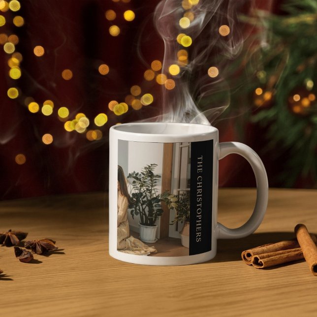 Personalized Mug with Monogram and Family Photo (Creator Uploaded)