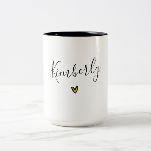 Personalized Mug with Name and heart