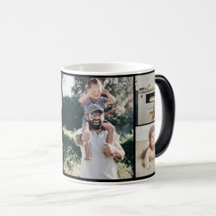 PERSONALIZED MUG, WITH PHOTOS FOR THE HAPPIEST DAD COLOR MORPH MUG