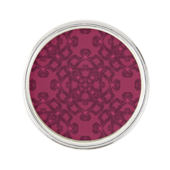 Personalized Mulberry Pattern Lapel Pin (Front)